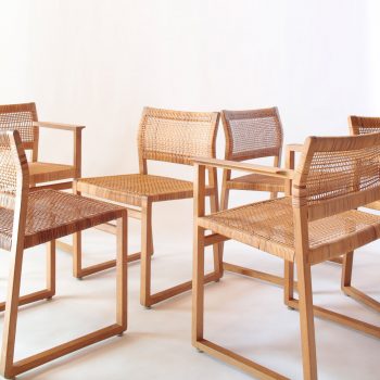 Set Of Six Dining Chairs By Borge Mogensen Walter Attaway The Shop